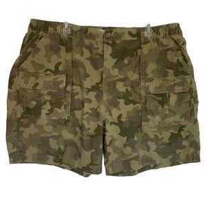 Croft & Barrow Men’s Cargo shorts 44x7 Hiking‎ Camo cotton comfort waist outdoor